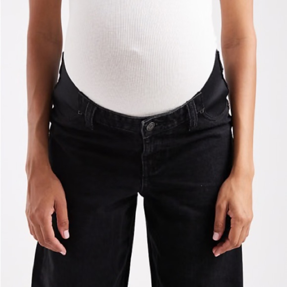 ASOS Maternity Dark Jeans Overalls